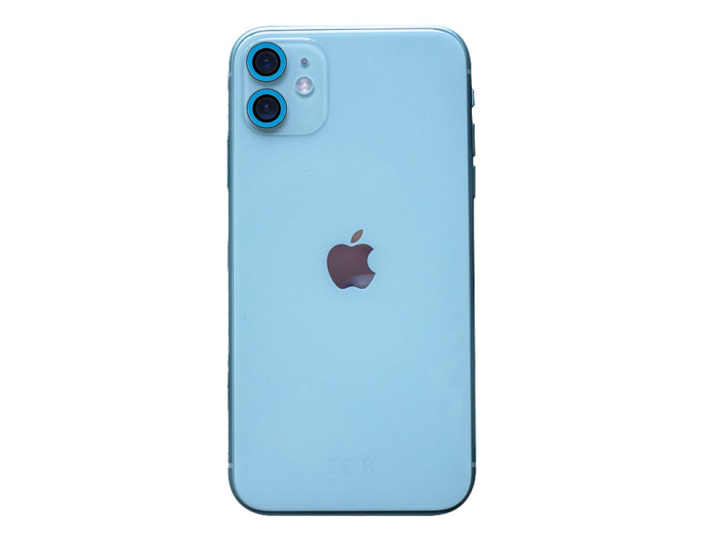 Newface iPhone 11 Neon Fosforlu Kamera Lens - Mavi