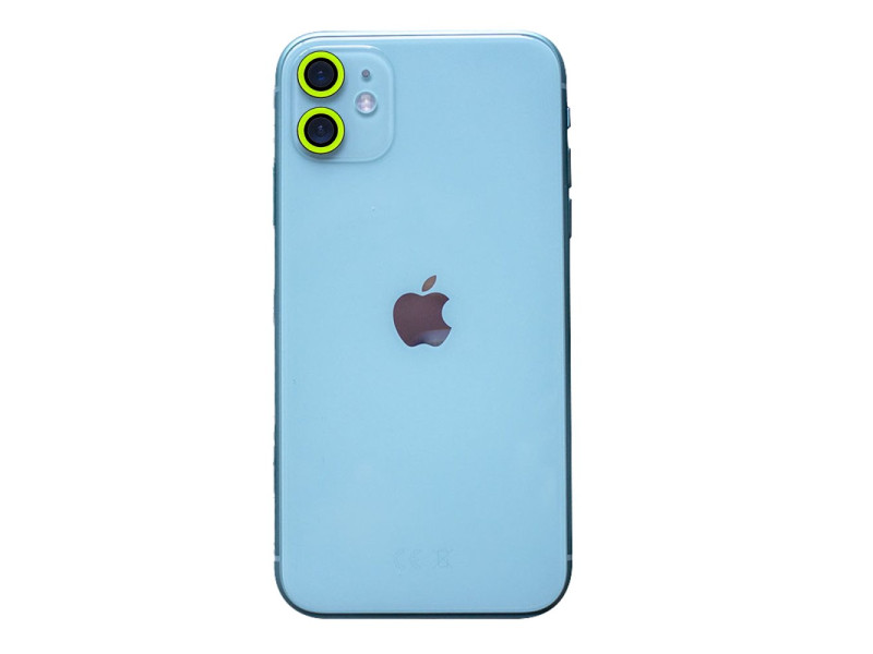Newface iPhone 11 Neon Fosforlu Kamera Lens - Yeşil