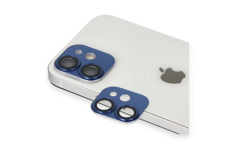 Newface iPhone 11 Pers Alüminyum Kamera Lens - Lacivert