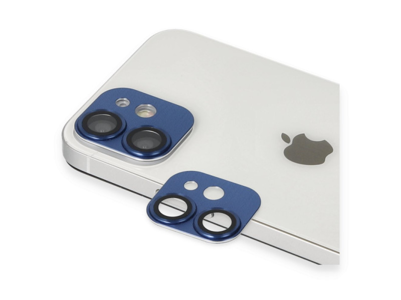 Newface iPhone 11 Pers Alüminyum Kamera Lens - Lacivert