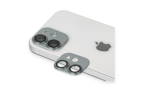 Newface iPhone 11 Pers Alüminyum Kamera Lens - Yeşil