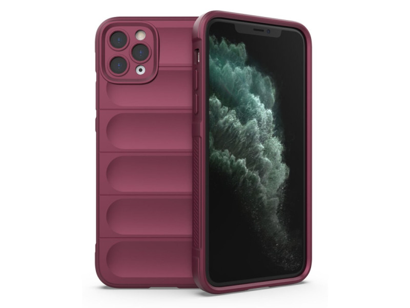 Newface iPhone 11 Pro Kılıf Optimum Silikon - Bordo