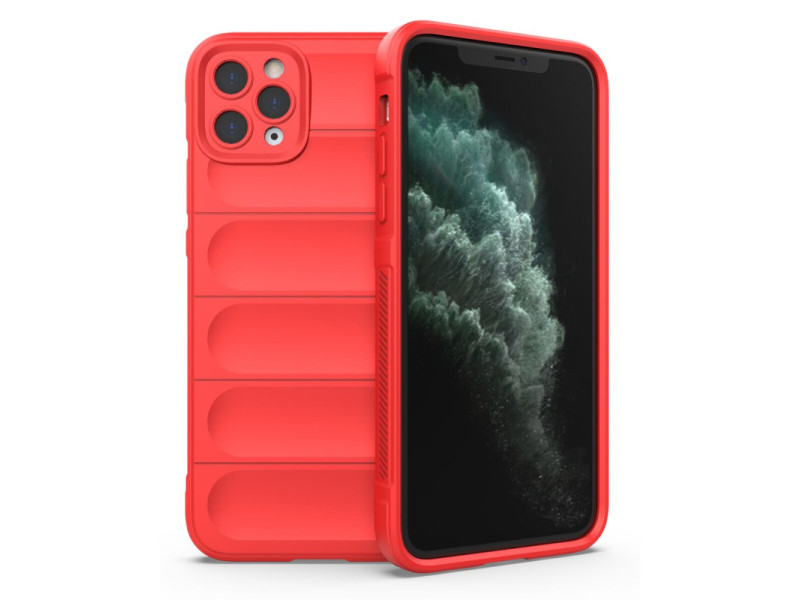 Newface iPhone 11 Pro Kılıf Optimum Silikon - Kırmızı