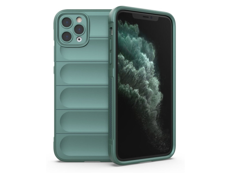 Newface iPhone 11 Pro Kılıf Optimum Silikon - Koyu Yeşil