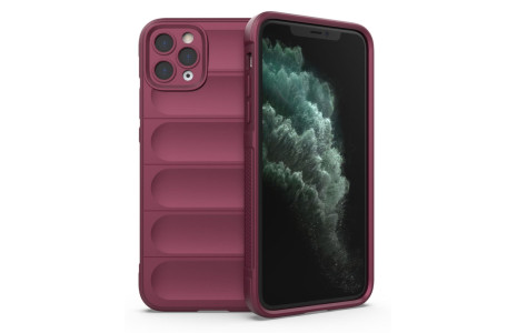 Newface iPhone 11 Pro Max Kılıf Optimum Silikon - Bordo