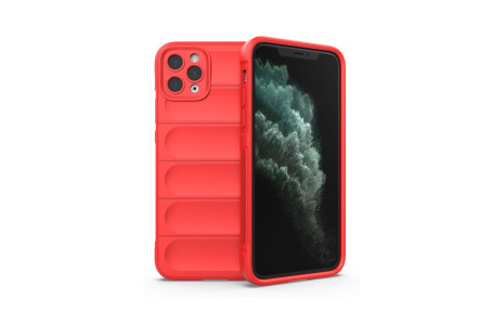 Newface iPhone 11 Pro Max Kılıf Optimum Silikon - Kırmızı