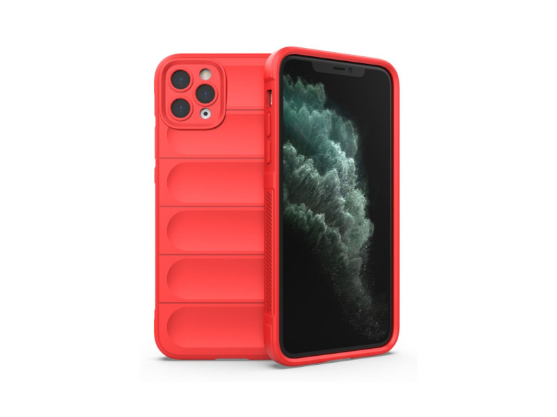 Newface iPhone 11 Pro Max Kılıf Optimum Silikon - Kırmızı