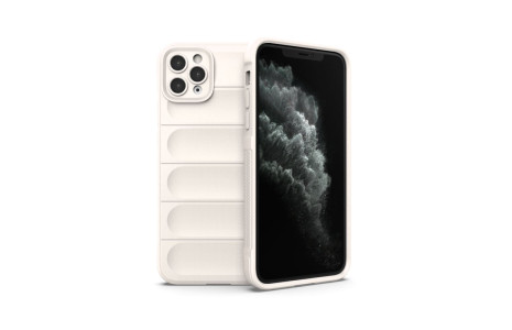Newface iPhone 11 Pro Max Kılıf Optimum Silikon - Krem