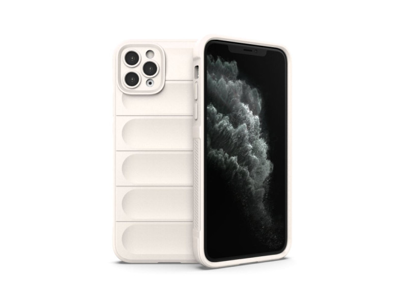 Newface iPhone 11 Pro Max Kılıf Optimum Silikon - Krem