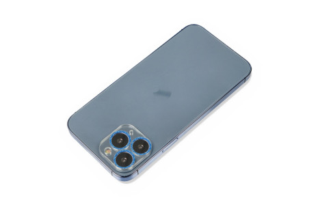 Newface iPhone 11 Pro Max Shine Kamera Lens Koruma Cam - Mavi