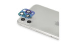Newface iPhone 11 Pro Pers Alüminyum Kamera Lens - Rainbow