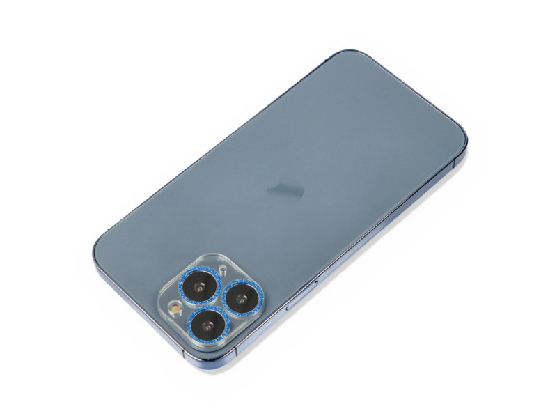 Newface iPhone 11 Pro Shine Kamera Lens Koruma Cam - Mavi