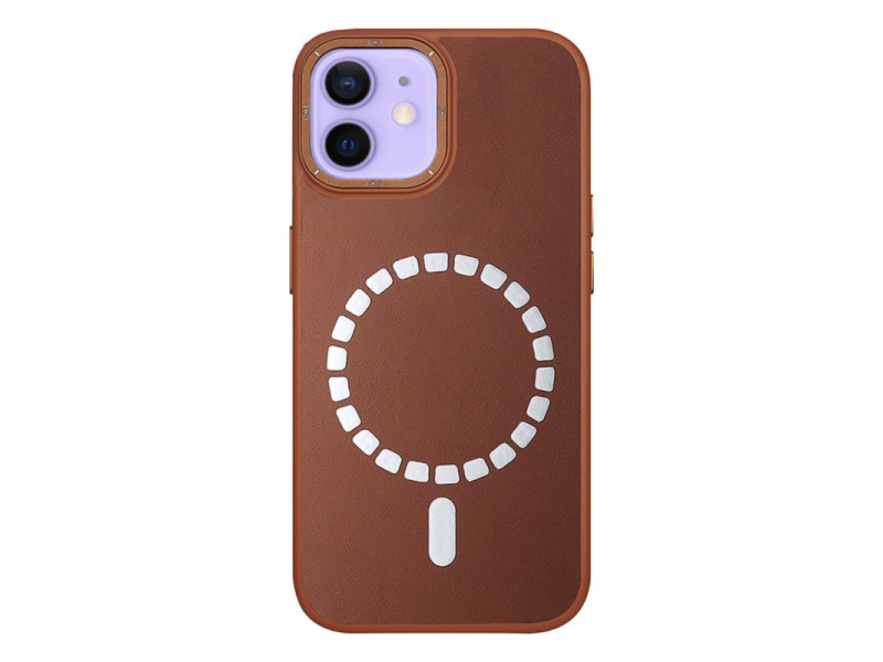 HDD iPhone 12 Kılıf HBC-156 Forum Magneticsafe Kapak - Kahverengi
