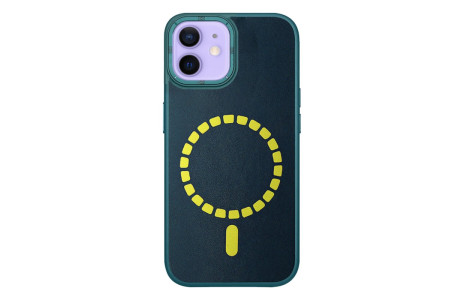 HDD iPhone 12 Kılıf HBC-156 Forum Magneticsafe Kapak - Koyu Yeşil
