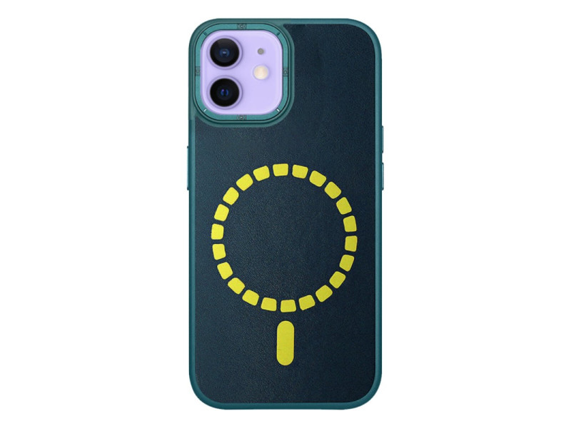 HDD iPhone 12 Kılıf HBC-156 Forum Magneticsafe Kapak - Koyu Yeşil