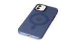 Newface iPhone 12 Kılıf Lodos Magneticsafe Mat Kapak - Mavi