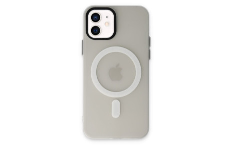 Newface iPhone 12 Kılıf Lodos Magneticsafe Mat Kapak - Şeffaf