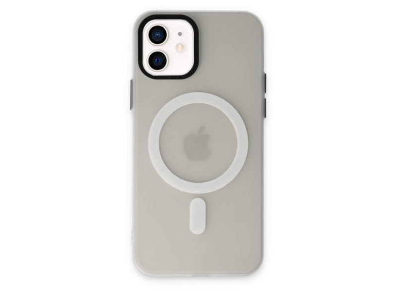 Newface iPhone 12 Kılıf Lodos Magneticsafe Mat Kapak - Şeffaf