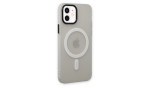 Newface iPhone 12 Kılıf Lodos Magneticsafe Mat Kapak - Şeffaf