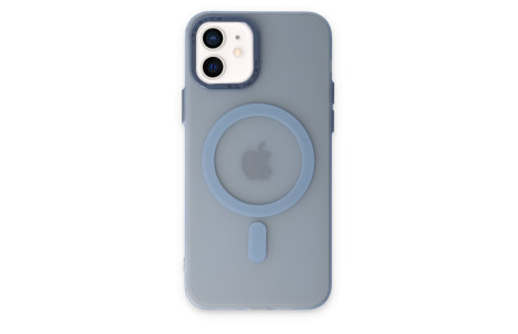 Newface iPhone 12 Kılıf Lodos Magneticsafe Mat Kapak - Sierra Blue