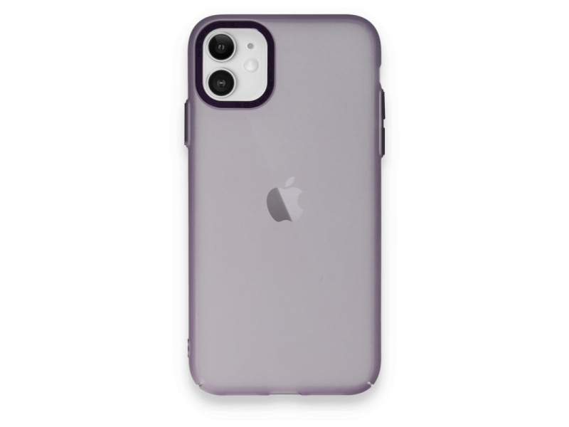 Newface iPhone 12 Kılıf Modos Metal Kapak - Derin Mor