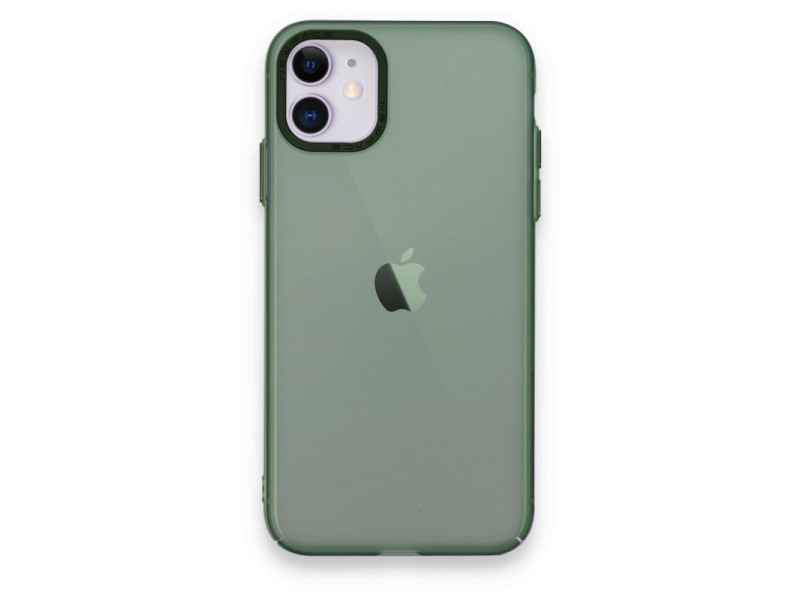 Newface iPhone 12 Kılıf Modos Metal Kapak - Koyu Yeşil