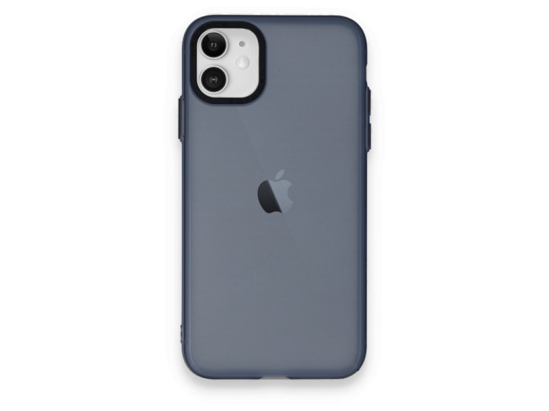 Newface iPhone 12 Kılıf Modos Metal Kapak - Lacivert