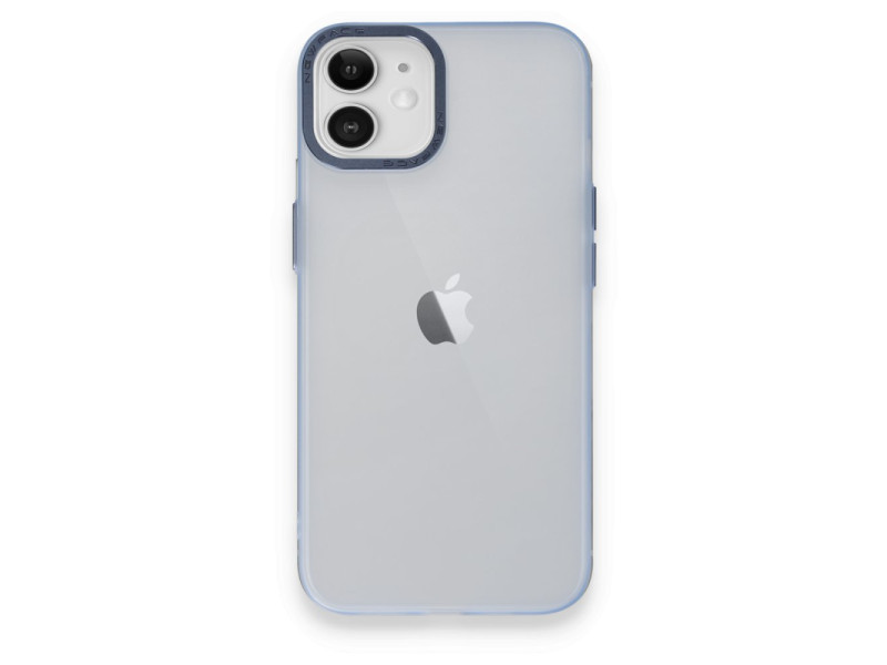 Newface iPhone 12 Kılıf Modos Metal Kapak - Mavi