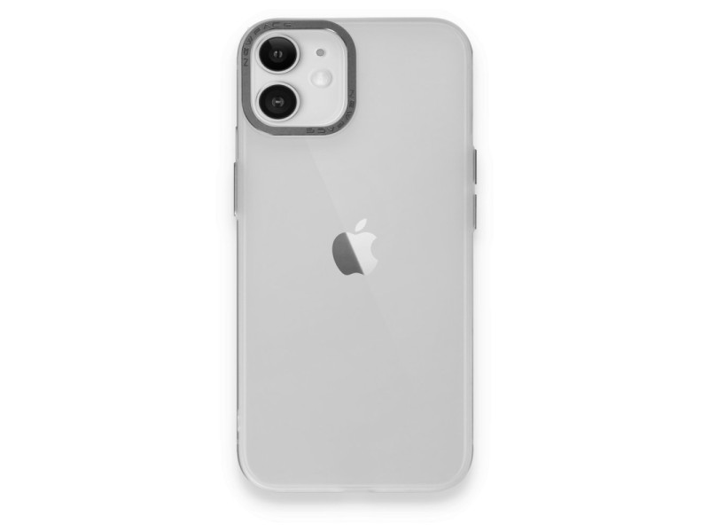 Newface iPhone 12 Kılıf Modos Metal Kapak - Şeffaf