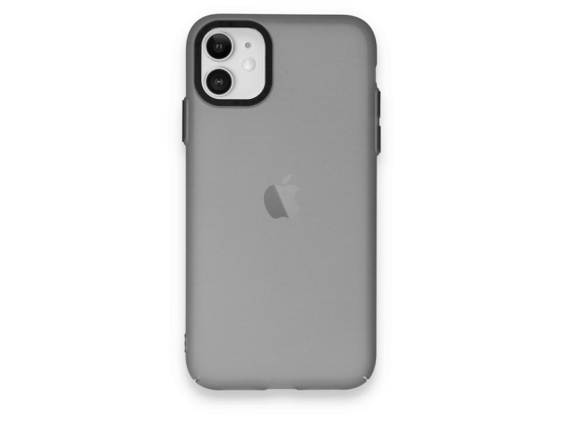 Newface iPhone 12 Kılıf Modos Metal Kapak - Siyah