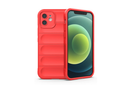 Newface iPhone 12 Kılıf Optimum Silikon - Kırmızı