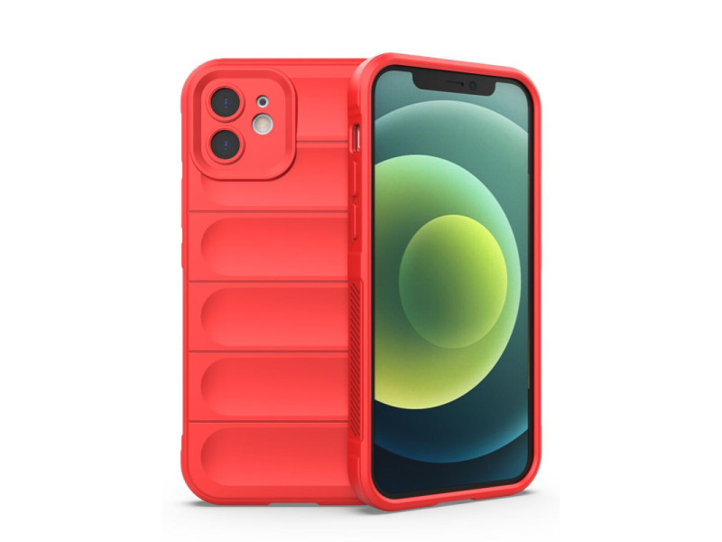 Newface iPhone 12 Kılıf Optimum Silikon - Kırmızı