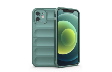 Newface iPhone 12 Kılıf Optimum Silikon - Koyu Yeşil