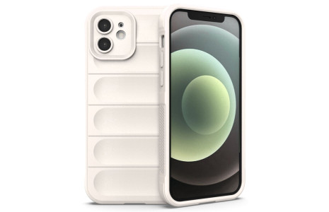 Newface iPhone 12 Kılıf Optimum Silikon - Krem