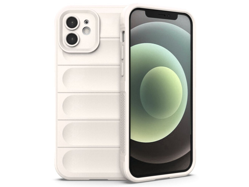 Newface iPhone 12 Kılıf Optimum Silikon - Krem