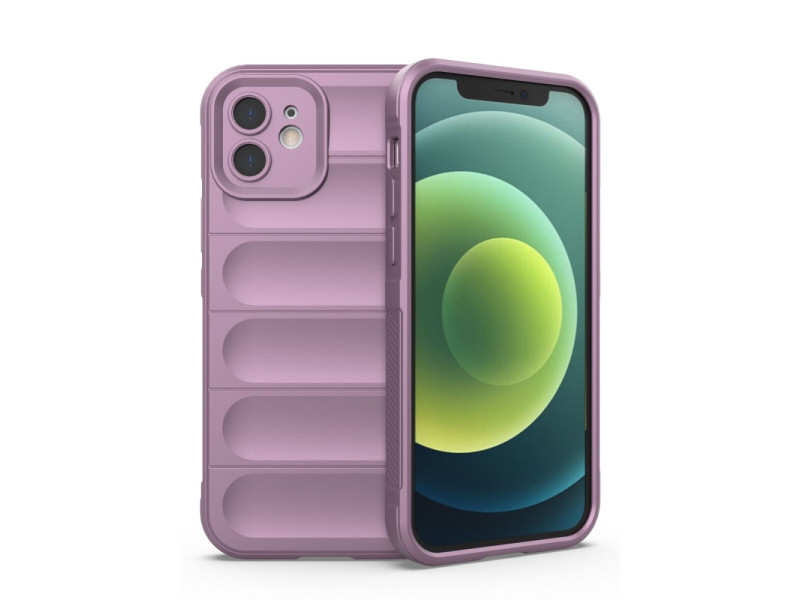 Newface iPhone 12 Kılıf Optimum Silikon - Mor