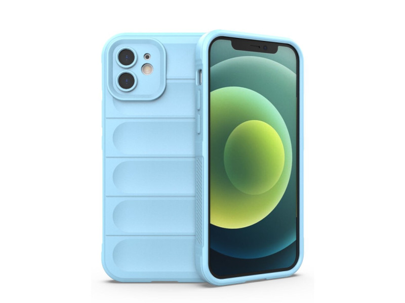 Newface iPhone 12 Kılıf Optimum Silikon - Sky Blue