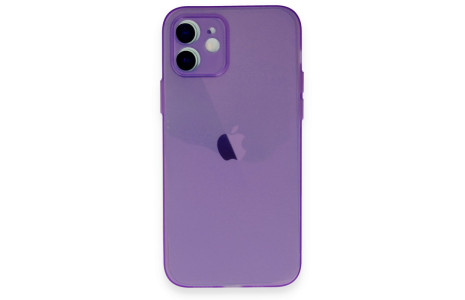 Newface iPhone 12 Kılıf Puma Silikon - Koyu Mor