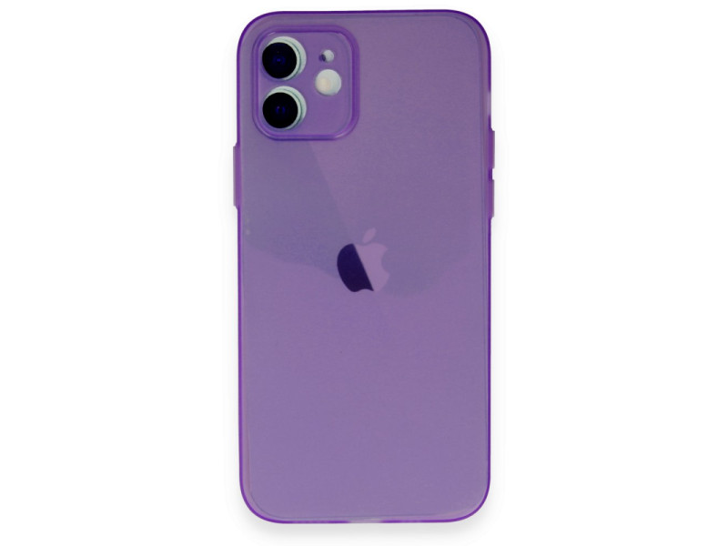 Newface iPhone 12 Kılıf Puma Silikon - Koyu Mor