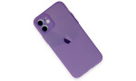 Newface iPhone 12 Kılıf Puma Silikon - Koyu Mor