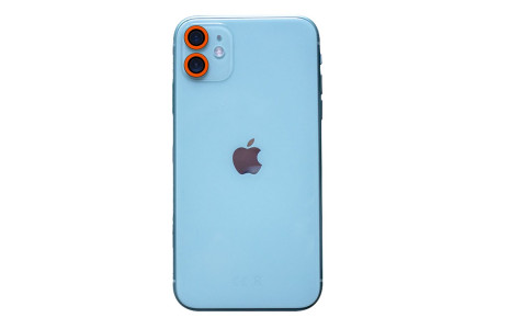 Newface iPhone 12 Neon Fosforlu Kamera Lens - Turuncu