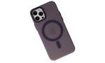 Newface iPhone 12 Pro Kılıf Lodos Magneticsafe Mat Kapak - Mor
