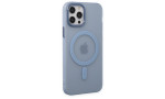 Newface iPhone 12 Pro Kılıf Lodos Magneticsafe Mat Kapak - Sierra Blue