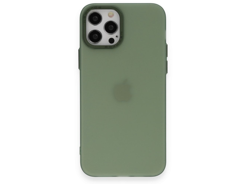 Newface iPhone 12 Pro Kılıf Modos Metal Kapak - Koyu Yeşil
