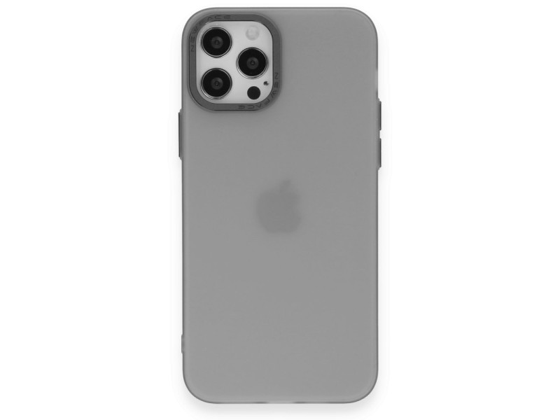 Newface iPhone 12 Pro Kılıf Modos Metal Kapak - Şeffaf
