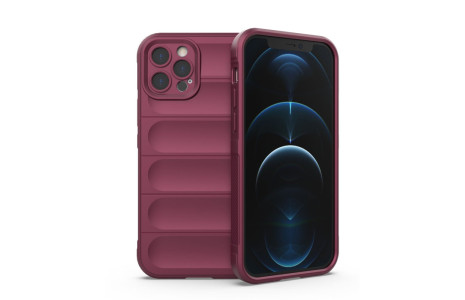 Newface iPhone 12 Pro Kılıf Optimum Silikon - Bordo