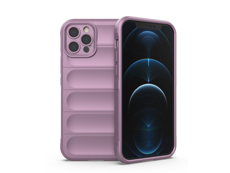 Newface iPhone 12 Pro Kılıf Optimum Silikon - Mor