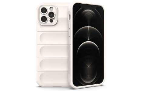 Newface iPhone 12 Pro Max Kılıf Optimum Silikon - Krem