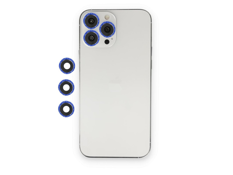 Newface iPhone 12 Pro Max Shine Kamera Lens - Lacivert