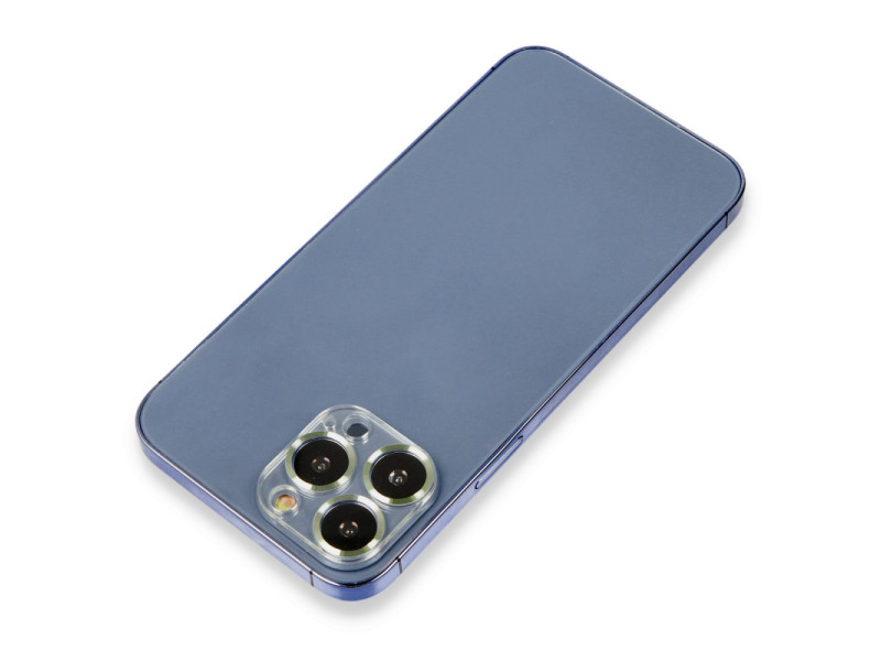 Newface iPhone 12 Pro Metal Kamera Lens Koruma Cam - Açık Yeşil
